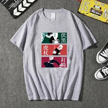 Jujutsu Kaisen Hot Anime Módní Ležérní Hip Hop O-krk Mužské T-shirt