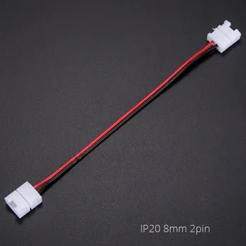 Kabel drát konektor muž žena 12 24V led pásek RGB, RGBW příslušenství 2 4 5 pin dobrý den, Ryby