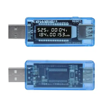 LCD USB Detektor USB Volt Proud Napětí Nabíječka Kapacita, Plug and Play Power Bank Tester Měřič Voltmetr Ampérmetr