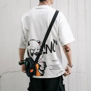 Letní IN Hong Kong fashion tuku volné krátký rukáv mužské korejské verze polovina rukáv cartoon T-shirt pánské Japonské studentské tričko