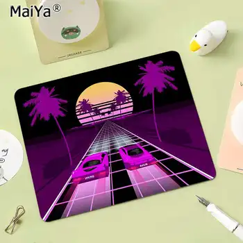 MaiYa Vintage Cool Neon Retrowave synthwave digitální umění Krásné Anime Mouse Mat Top Prodej Velkoobchodní Herní Podložka pod myš