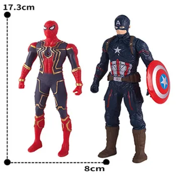 Marvel Hračky Ultimate SpiderMan, Hulk, Kapitán Amerika, Iron Man PVC Akční Obrázek Sběratelskou Model Hračky pro Děti dětské Hračky