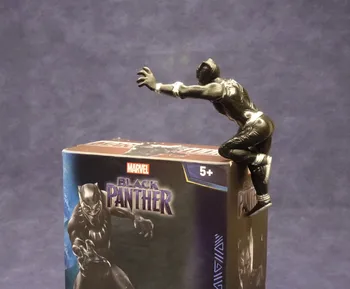 Marvel X-Men Black Panther Akční figurka Sedící Držení těla Miniaturní Anime Mini Doll Dekorace PVC Kolekce Figurka Model Hračky
