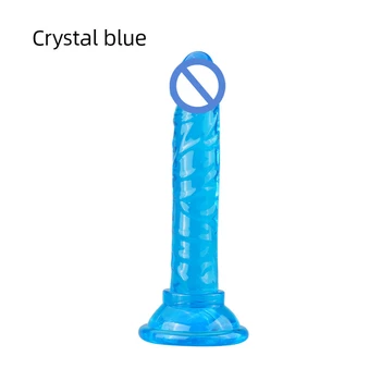 Mini Penis Přísavkou Simulace Malý Vibrátor Multicolor Bezvaječné Transparentní Ženské Mužské Anální Plug Sexuální Hračky Masturbace