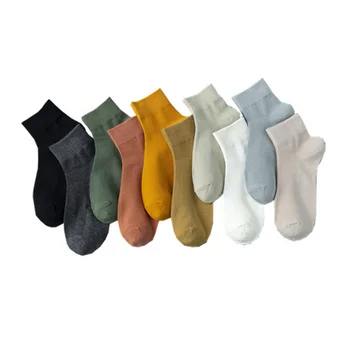 Muži Ponožky Letní Tenké Deodorant Ponožky Bavlněné Síťoviny Ponožky Pánské Plná Barva Harajuku Pánské Kotníkové Ponožky Bílá Černá Calcetines Meias