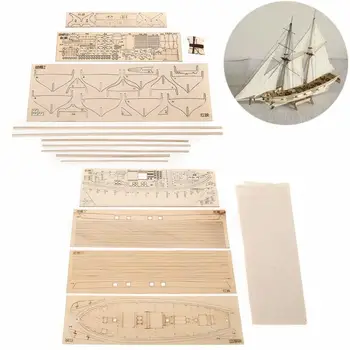 Měřítku 1:100 DIY Plachetnice Model Kit Dřevěné 3D Návrhář Ručně vyráběné Puzzle Pro Dospělé Lodě Konstruktor Narozeniny Hračka Plachtění Chi U7E0