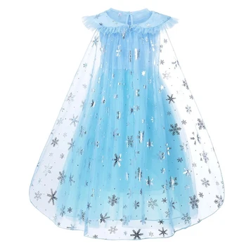 Narozeniny Šaty Princezny Elsa Dívka Oblečení Letní Fantazie Anna Šaty Sněhová Královna Vestido Děti Cosplay Kostýmy