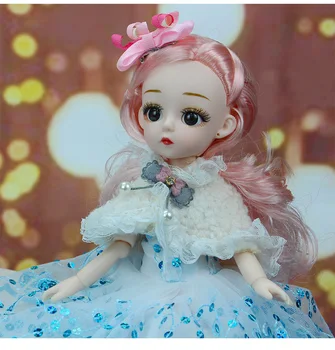 Nové 30cm Panenky 13 Kloubů BJD Panenka, Módní Oblečení a elegantní Box DIY Dress Up Girl Dress Up Doll Set Děti, Hračky Dárková Krabička