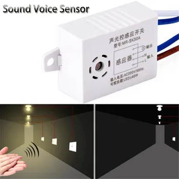 Nový Modul 220V Detektor, Zvuk, Hlas Čidlo Inteligentní Auto Na Off Světlo smart Switch