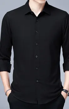 Pruhované tričko tričko pánské pánské šaty košile dlouhý rukáv 2021 muži tričko muži módní košile pánská módní trendy v oblečení