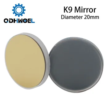 Průměr 20mm K9 CO2 laser odraz zrcadla glassmaterial s zlatý povlak pro laserový rytec řezací Stroj