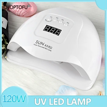SLUNCE X5PLUS 120W LED Lampa Lampa na Nehty 36 Led Nail Dryer Auto Senzor UV Lampa Na Vytvrzování Gel na nehty Profesionální Manikúra Nástroje