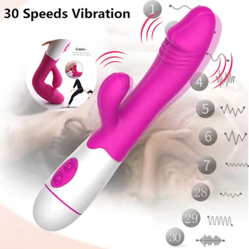Sex Hračka Vibrátor pro Ženy, 30 Rychlostí, G Spot Vibrační Stroj Dildo Vaginální Klitorisu Masér, Ženské Sexuální Hračky pro Ženy, Dospělé