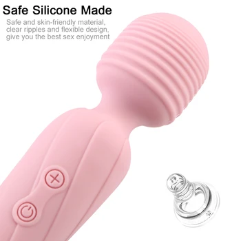 Sexuální Hračky Pro Ženy, Bradavky, Klitoris Stimulátor Ženské Masturbátor USB Dobíjecí Vibrátory 10 Režimů Kouzelná Hůlka Vibrátory