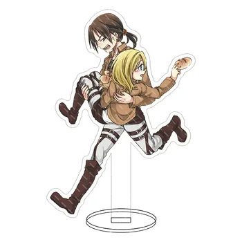 Shingeki žádné Kyojin Útok na Titan Mikasa Eren Armin Levi Erwin Hange akryl stojan dort topper figurky stůl dekorace