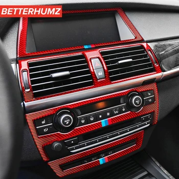Srst BMW E70 E71 X5 X6 Carbon Faser Dekoration Klimaanlage Steckdose Abdeckung Trim Auto Aufkleber Auto Zubehor Innen. 2009-2013