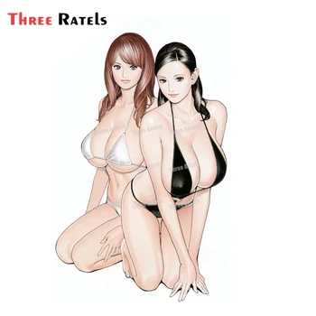 Tři Ratels B75 Izayoi Seishi Hentai Sexy Bikini Girl Auto Okno Nálepku Zeď Ložnice Domácí Dekorace Obtisk