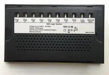 UK Standardní 8 Gang WI-fi Smart Switch Kompatibilní RF Dálkové Ovládání/Alexa/Google/Tuya Inteligentní Život,AC110-240V,Vypínač WIFI