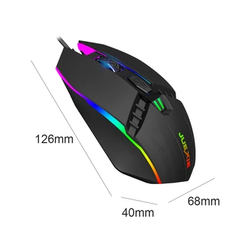 USB Kabelové Herní Myš Podsvícení A902 Myši RGB, 7 Barev Dýchání Domácnost Počítačové Příslušenství pro PC Gamer