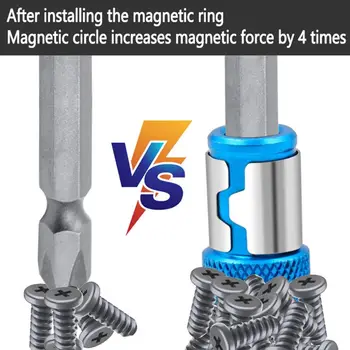 Univerzální Magnetizer Silný Magnetický Kroužek 1/4 Palcový 6,35 mm Šroubovák Bity Vybrat