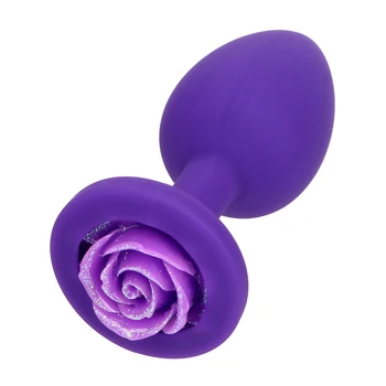 VATINE Anální Butt Plug Silikonové Růže Květ G Spot Stimulátor Sexuální Hračky Pro Ženy, Masáž Prostaty