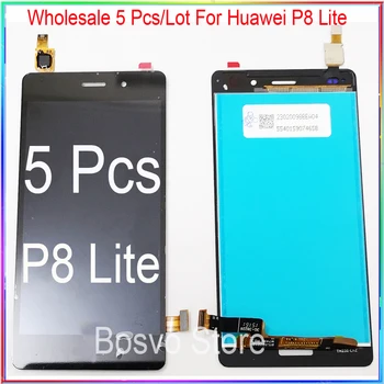 Velkoobchod 5 Ks/Lot Pro Huawei P8 lite LCD Displej S touch digitizer shromáždění