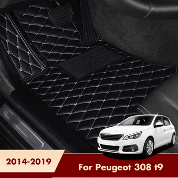 Vlastní Auto Koberečky Pro Peugeot 308 T9 2019 2018 2017 2016 Vnitřní Nepromokavé Koberce, Auto Příslušenství Nožní Podložky