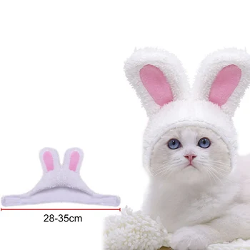 Vtipné Velikonoční Roztomilý Plyšový Kostým Velikonoční Čepice Bunny Čelenka Králičí Čepice S Ušima Pro Kočky A Malé Psy Klobouk Pet Produkty 2021