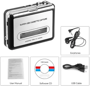 Y&H Kazetový Přehrávač USB Kazety na MP3 Converter Zachytit Zvuk Hudební Přehrávač Kazetový Magnetofon Pásku