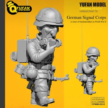 Yufan Model 1/32 Resin Obrázek Q Verze Pryskyřice Voják (60 mm Vysoký) Yfww-2012