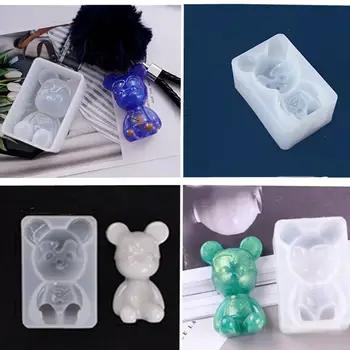 Zrcadlo 3D super bear formy DIY UV pryskyřice, sádra, keramika hliněné dekorace silikonové formy