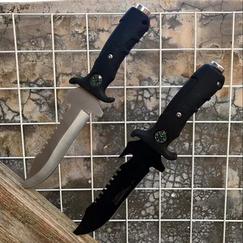 Černý venkovní taktické rovný nůž distribuce pochva bush lov rovný nůž north American kvalitní nůž